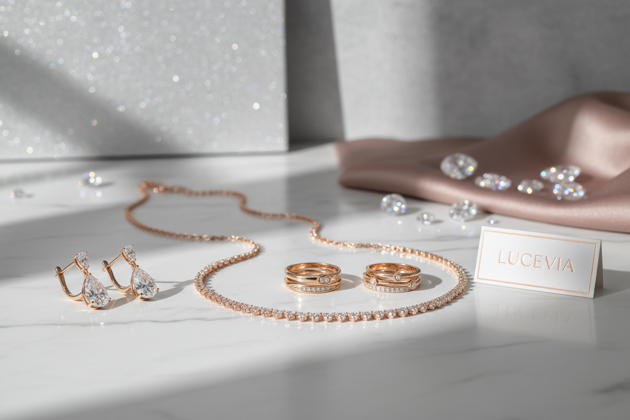 Lucevia jewelry brand 